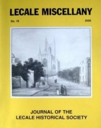 Front Cover: A view of Downpatrick showing the Cathedral, the Judges Lodgings and the old County Gaol (now Down County Museum) - Thomas Semple 1863 - oil on canvas.